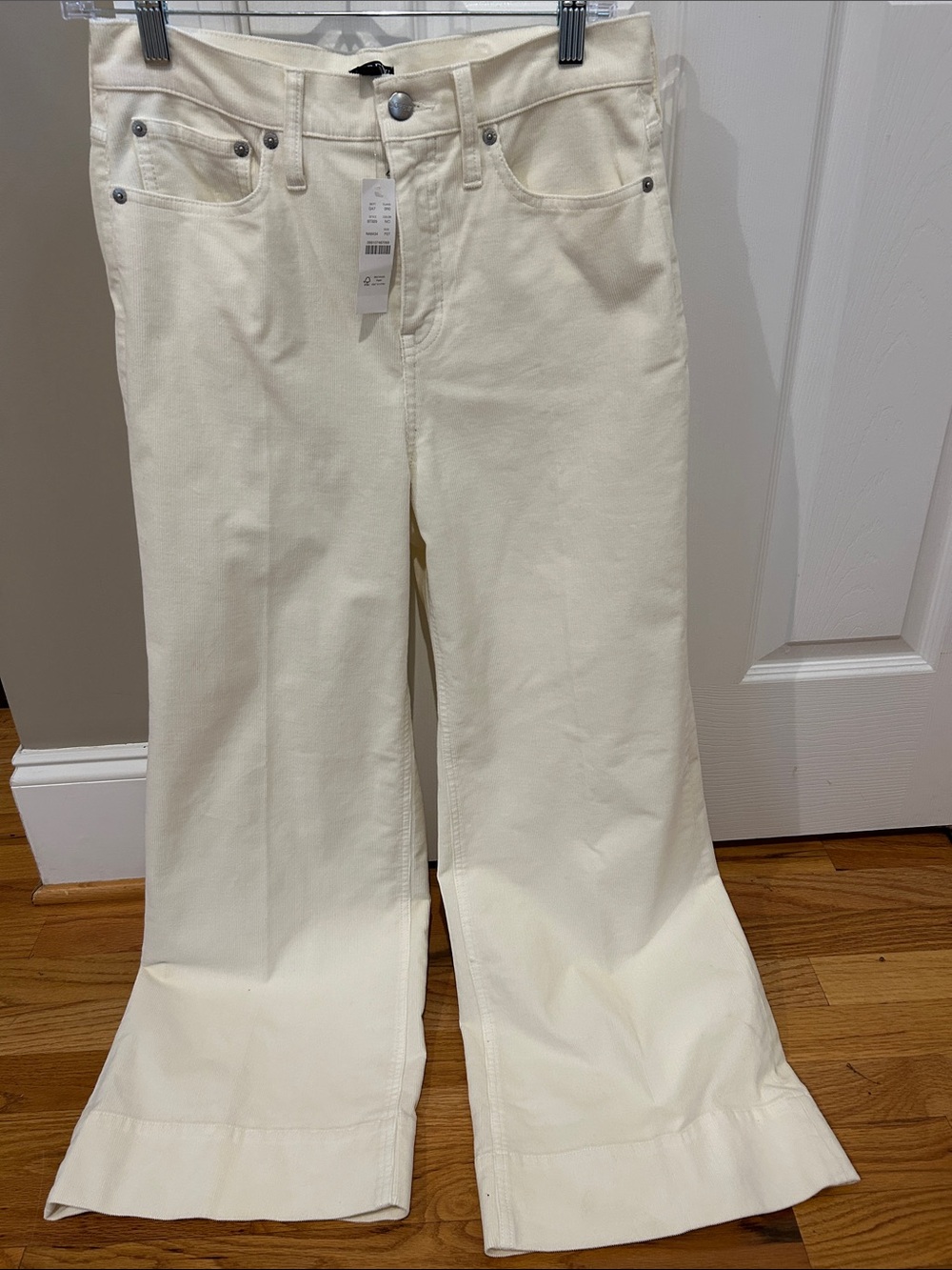 J. Crew Cream Wide-Leg Denim Jeans 27P